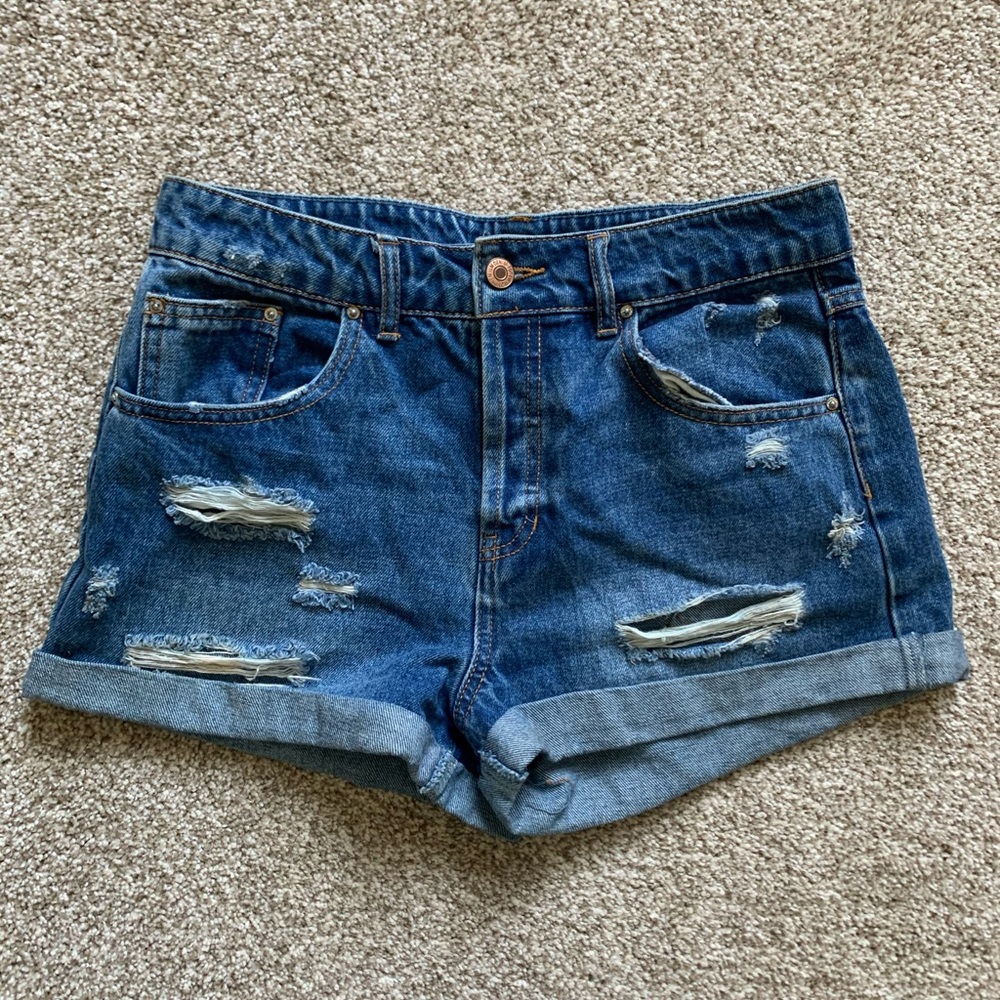 Forever 21 Cuffed Jean Shorts